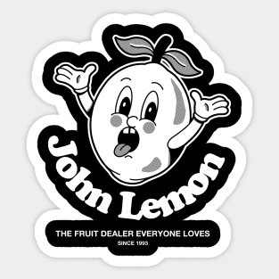 John Lemon Black And White Edition Artwork Sticker